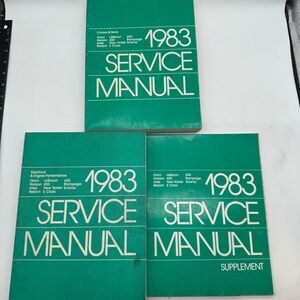 1983 Chrysler Service Manual Set Chassis Body Electrical Engine Supplement 3 Vol